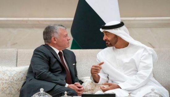 محمد بن زايد يبحث مع الملك عبد الله الثاني العلاقات الأخوية والعمل المشترك