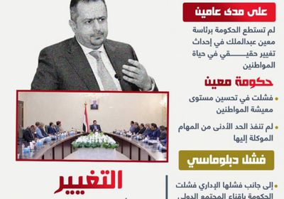 الفشل الحكومي.. التغيير ضرورة (إنفوجراف)