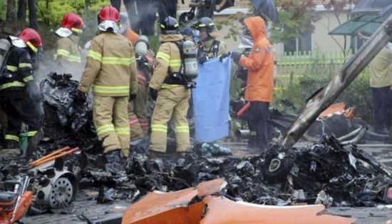 مصرع 5 أشخاص في تحطم طائرة بكوريا الجنوبية