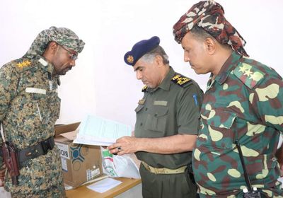 مدير أمن ساحل حضرموت يتفقد إدارة الشرطة في بروم ميفع