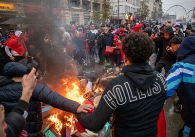 أعمال شغب في بروكسل بعد فوز المغرب على بلجيكا