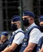 ضباط شرطة بروكسل يحتجون على العنف ضدهم