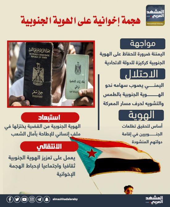 هجمة إخوانية على الهوية الجنوبية (إنفوجراف)