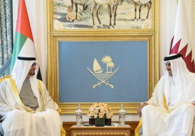 رئيس الإمارات يغادر الدوحة وأمير قطر في مقدمة مودعيه
