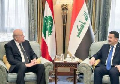 رئيس الحكومة اللبنانية يلتقي نظيره العراقي 