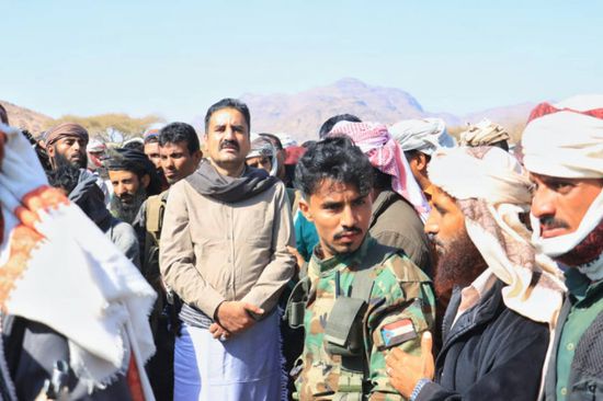 قيادات انتقالي شبوة تشيع جثمان الراحل أحمد المرزقي