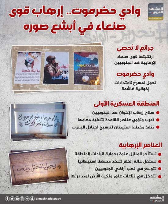 وادي حضرموت.. إرهاب قوى صنعاء في أبشع صوره (إنفوجراف)