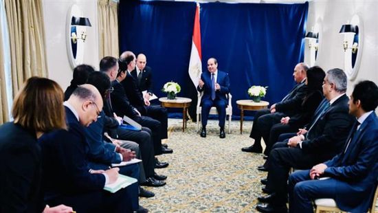 الرئيس المصري يبحث سبل التعاون مع البنك الدولي بالمجال التنموي