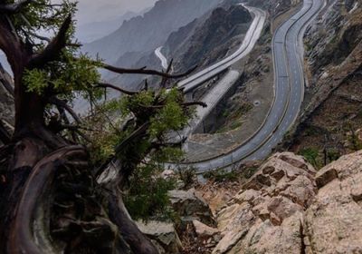 إغلاق طريق الهدا في السعودية بسبب الأمطار