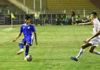 اللاعب أحمد مصطفى يفوز بجائزة أفضل لاعب بمباراة الأهلي
