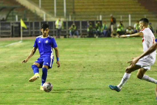 اللاعب أحمد مصطفى يفوز بجائزة أفضل لاعب بمباراة الأهلي