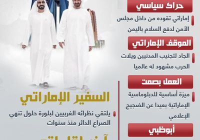 الدبلوماسية الإماراتية بخدمة السلام (إنفوجراف)