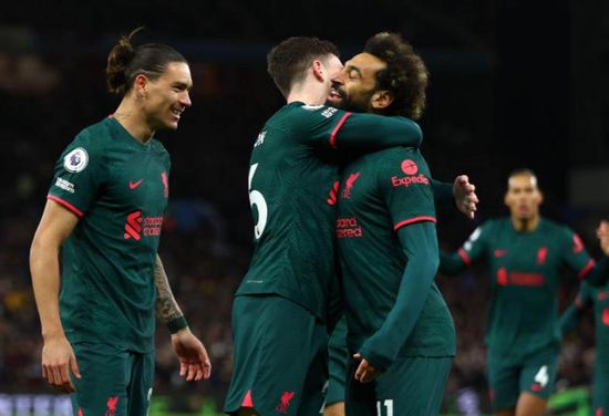 نتيجة مباراة ليفربول وأستون فيلا