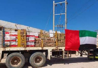 قلنسية تستقبل قافلة إغاثية إماراتية ضخمة