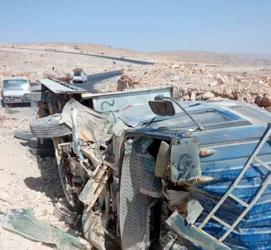 عشرات الضحايا في انقلاب سيارة بين ساحل ووادي حضرموت