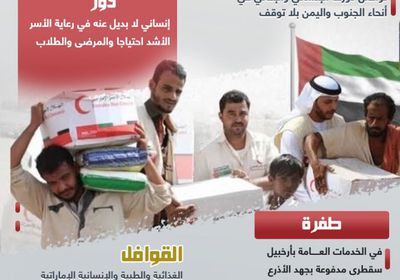 الإغاثة الإماراتية.. عون ومدد (إنفوجراف)
