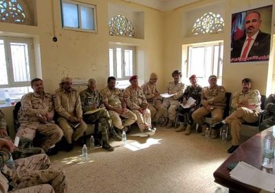 عمليات محور الضالع تناقش تطورات الوضع الميداني