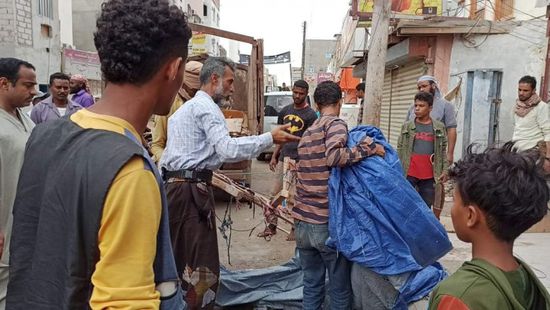 إزالة التعديات على الشوارع العامة بالمنصورة