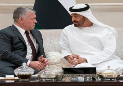 الشيخ محمد بن زايد يبحث مع العاهل الأردني التعاون المشترك &nbsp;