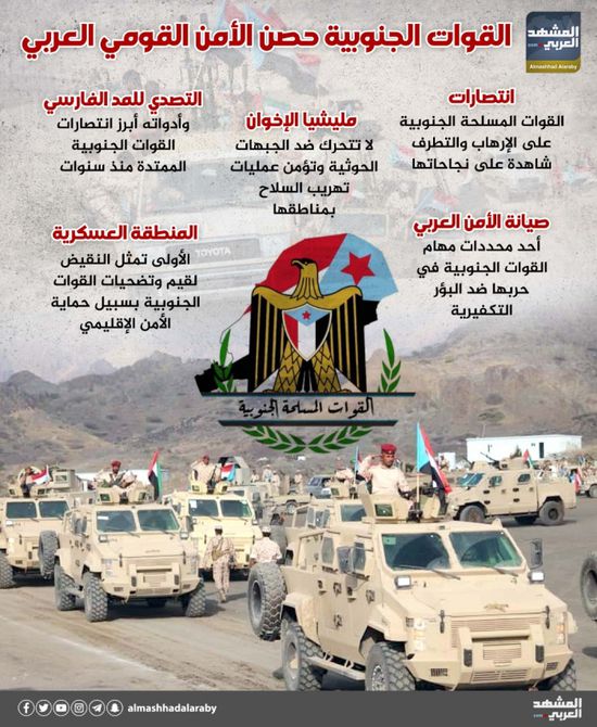 القوات الجنوبية حصن الأمن القومي العربي (إنفوجراف)