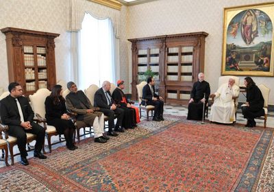 البابا فرنسيس يلتقي لجنة تحكيم جائزة زايد للأخوة الإنسانية