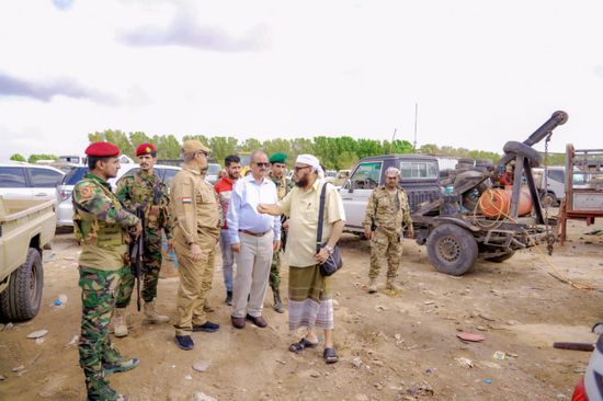 قيادات الانتقالي تتفقد الورشة المركزية للقوات الجنوبية