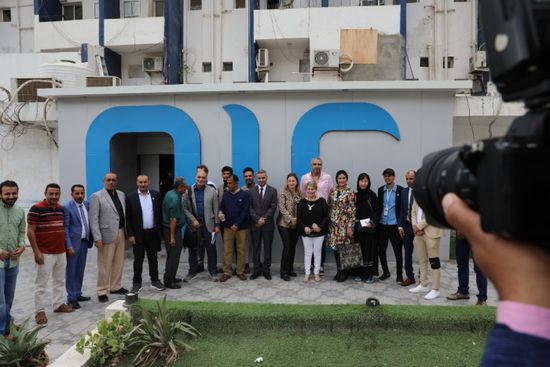 في قطاع الإعلام الجنوبي.. وفد صحفي دولي بضيافة  الشيخ 
