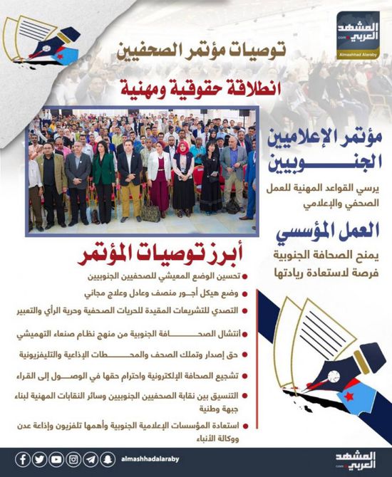 توصيات مؤتمر الصحفيين.. انطلاقة حقوقية ومهنية (إنفوجراف)