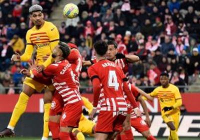 التعادل السلبي يحسم الشوط الأول بين برشلونة وجيرونا