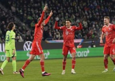 بايرن ميونخ يتقدم على فولفسبورج بثلاثية