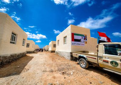 إنجاز أولى مراحل المشروع الإماراتي السكني بميون (صور)