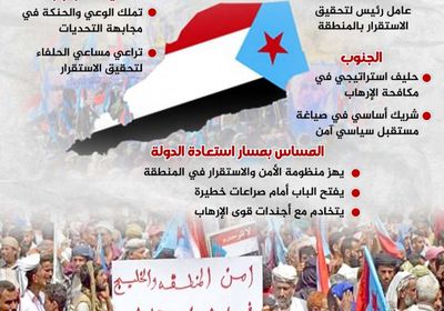 استعادة دولة الجنوب.. جسر استقرار المنطقة (إنفوجراف)