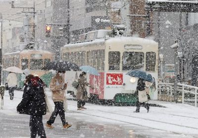 ثلوج كثيفة في اليابان تعطل رحلات الطائرات