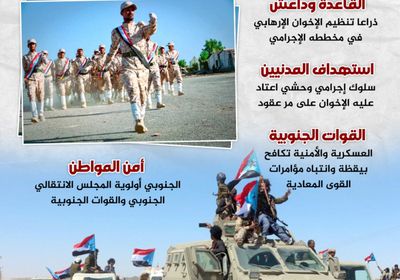 القوات الجنوبية.. حائط صد في مواجهة إرهاب الإخوان (إنفوجراف)