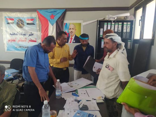 تنظيمية انتقالي لحج تطلع على سير العمل بالقيادة المحلية في كرش