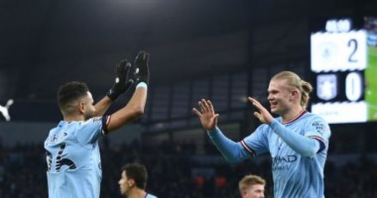 السيتي يفوز على أستون فيلا بثلاثية