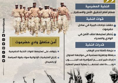 النخبة الحضرمية.. أمل الجنوب نحو استقرار الوادي والصحراء (إنفوجراف)