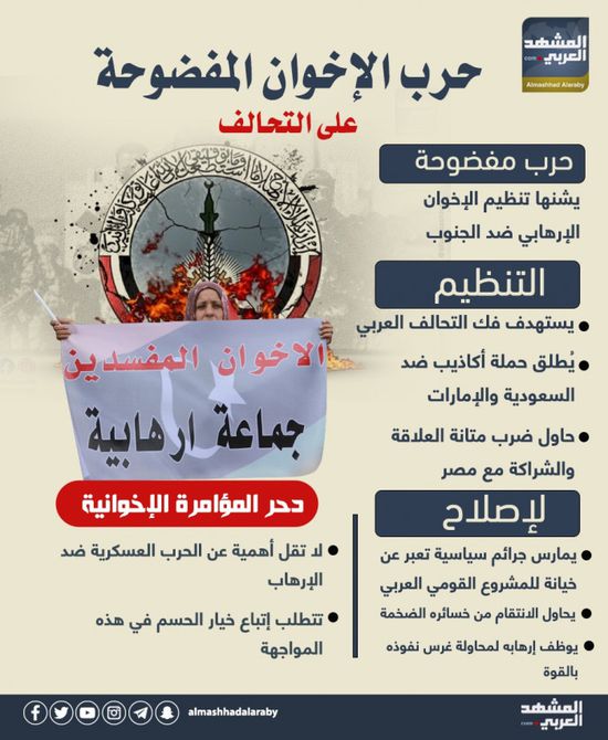 حرب الإخوان المفضوحة على التحالف (إنفوجراف)