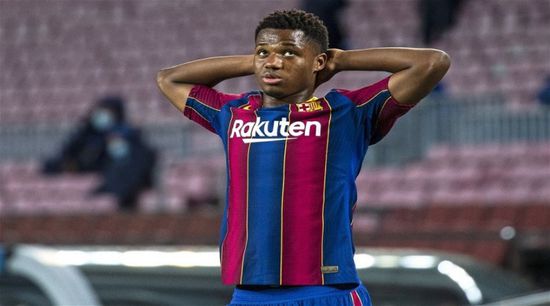 برشلونة يعلن إصابة مهاجمه فاتي