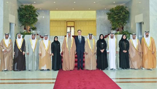 بشار الأسد يستقبل وفد المجلس الوطني الاتحادي الإماراتي