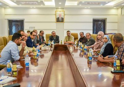 لملس وحميد يستعرضان سير مشروع مطار عدن المستقبلي