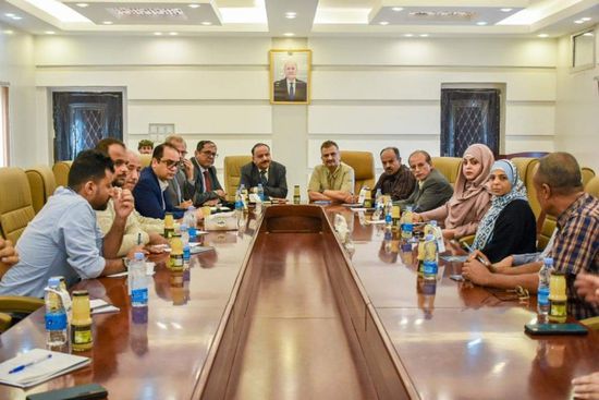 لملس وحميد يستعرضان سير مشروع مطار عدن المستقبلي