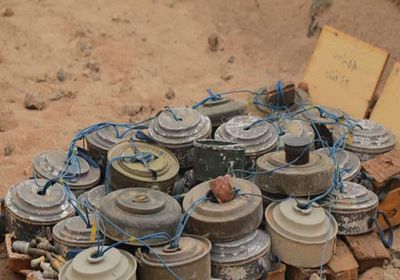 مسام يعلن نزع 4811 لغما وعبوة ناسفة في شهر