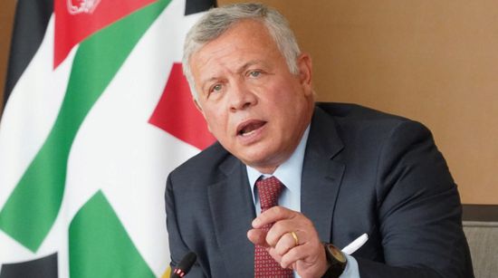 العاهل الأردني يدعو للتهدئة في الأراضي الفلسطينية