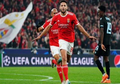 بنفيكا يقسو على كلوب بروج بخماسية بدوري الأبطال