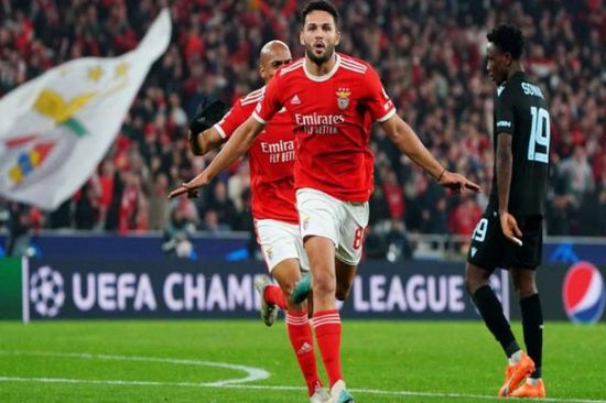 بنفيكا يقسو على كلوب بروج بخماسية بدوري الأبطال