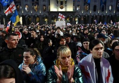 احتجاجات في جورجيا لليوم الثاني على التوالي