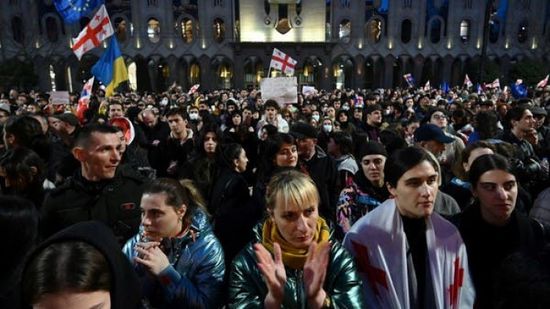 احتجاجات في جورجيا لليوم الثاني على التوالي