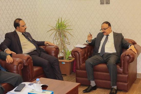 بن ماضي وحميد يبحثان مشاريع النقل والموانئ في حضرموت