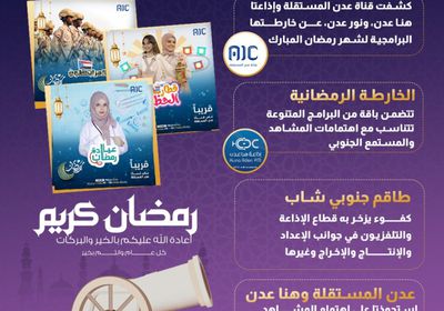 قطاع الإذاعة والتلفزيون الجنوبي.. باقة برامجة رمضانية منتظرة (إنفوجراف)